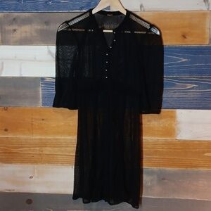 Free People Dress Lace Black S